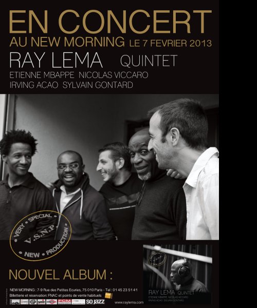 RAY LEMA QUINTET POSTER by RAY LEMA