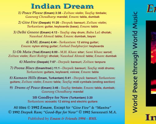 01 - Indian Dream by Emam & Friends (Albums)