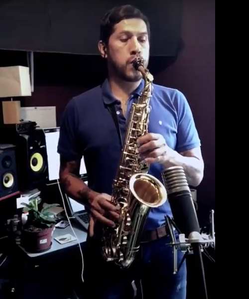 Recording sax by Matus Can