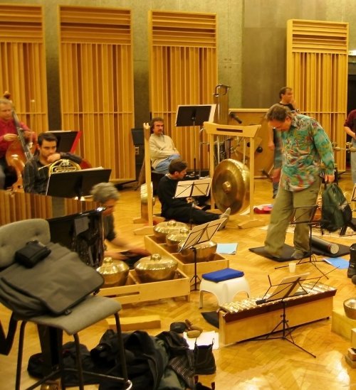 ECCG and guest musicians rehearse at Radio France, Paris by Evergreen Club Contemporary Gamelan