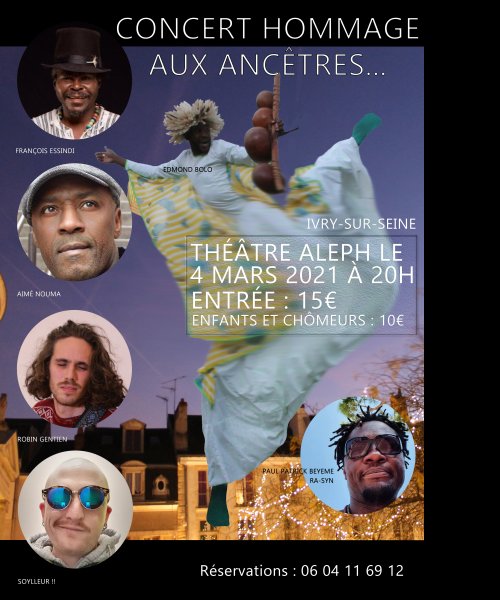 Hommage aux ancêtres concert renvoyé au mois de juin 2021 by François Essindi Abakuya
