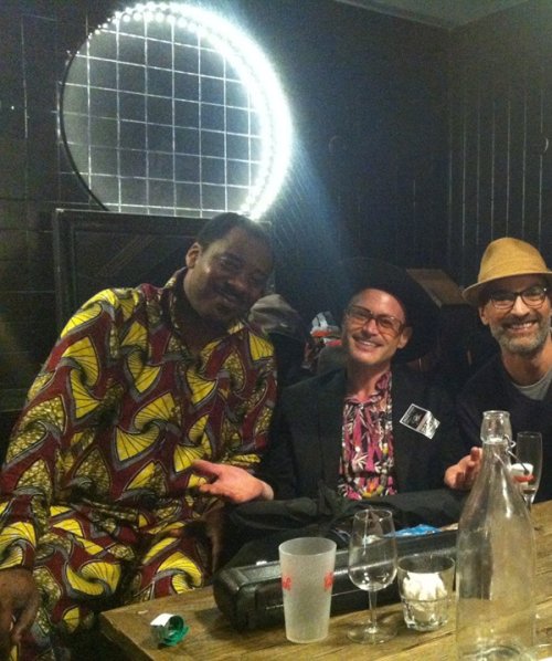 Backstage with Martin Perna (Antibalas), Djouls (Paris Djs) & Fab Smith (Les Freres Smith) by Franck Biyong