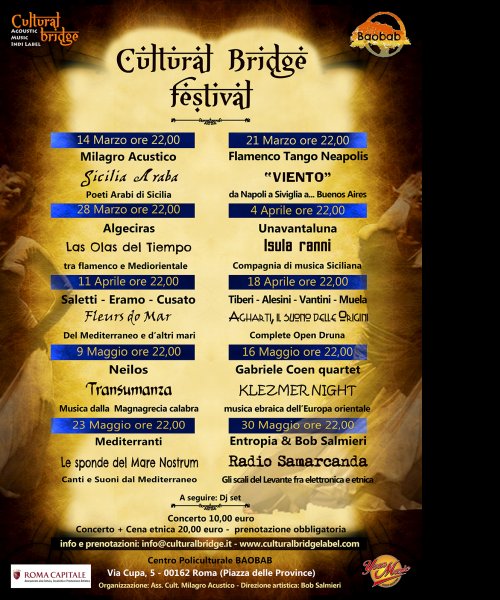 Cultural bridge festival by Milagro Acustico