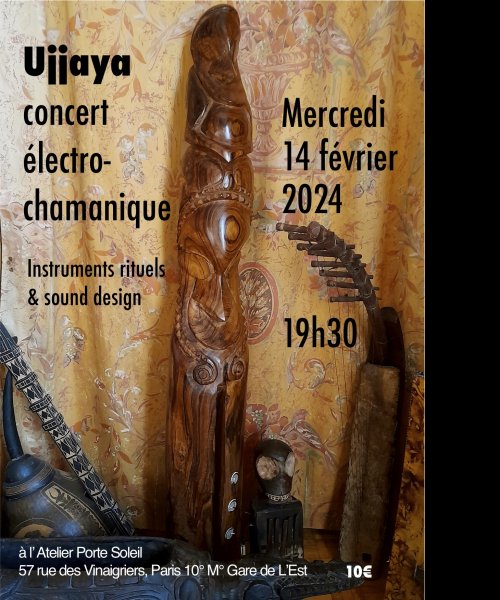 Ujjaya in electro-shamanic concert in Paris by Ujjaya