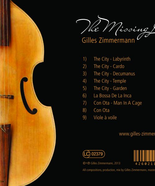 CD backcover by Gilles Zimmermann